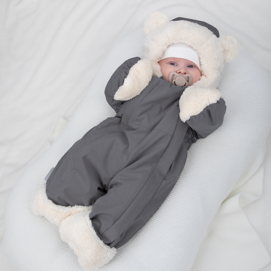 Комбинезон "Пушуня" демисезонный, графит