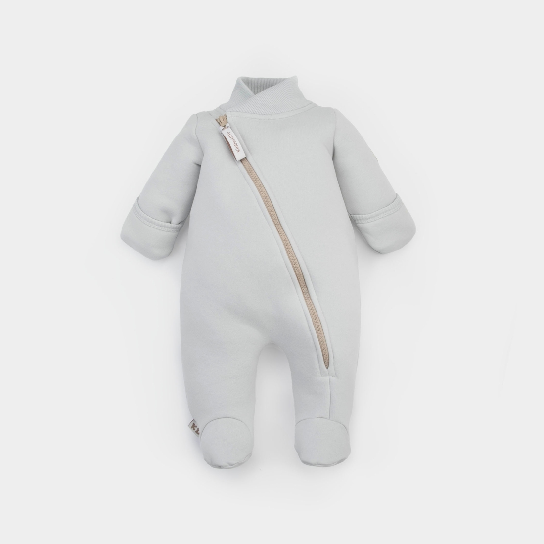 Комбинезон-поддева "Новый Тополино-1", футер, светло-серый