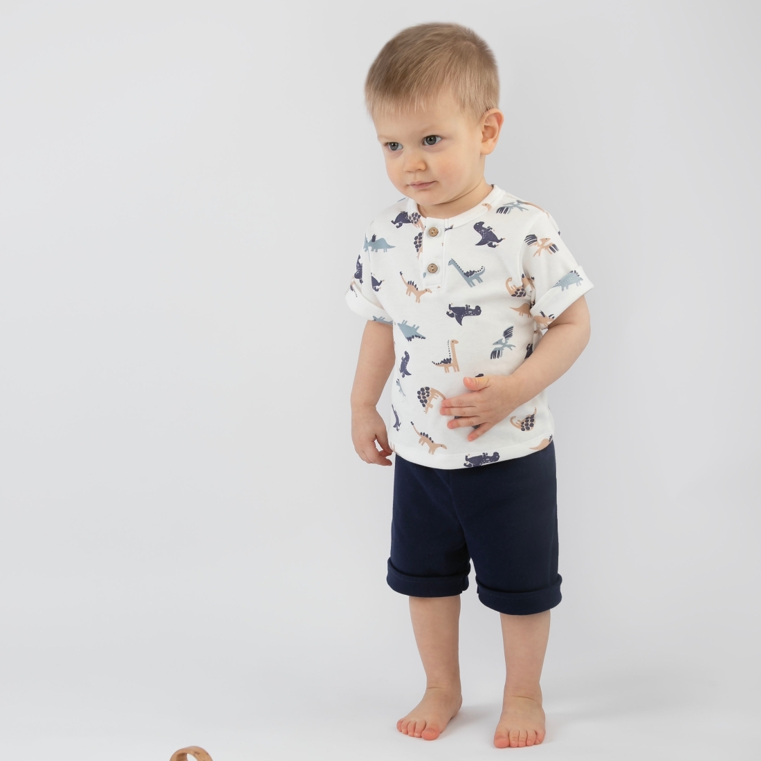 Комплект футболка+шорты "Малыш хрустик", динозавры