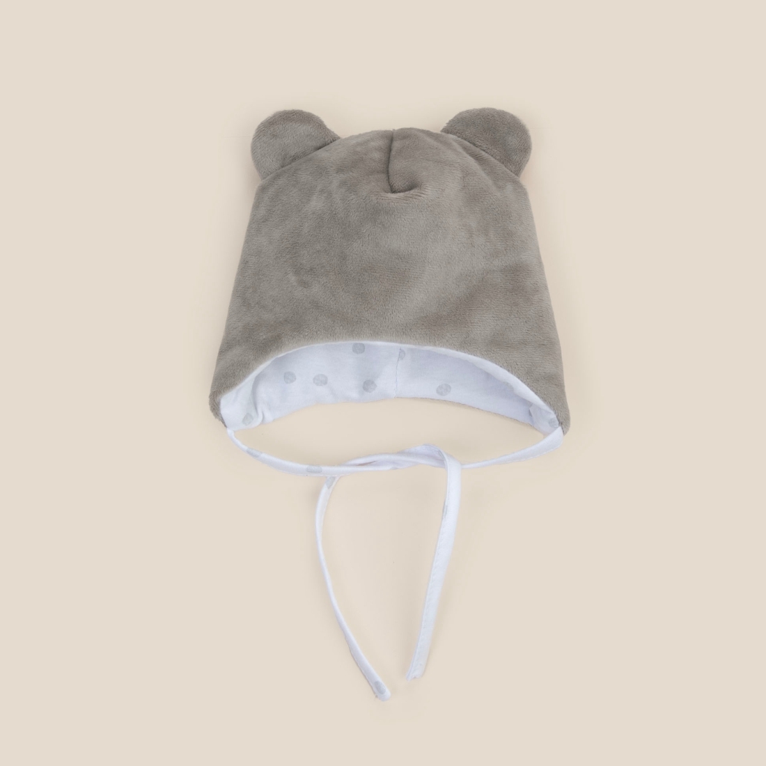 Шапка с ушками "Мишка", демисезонная, грей
