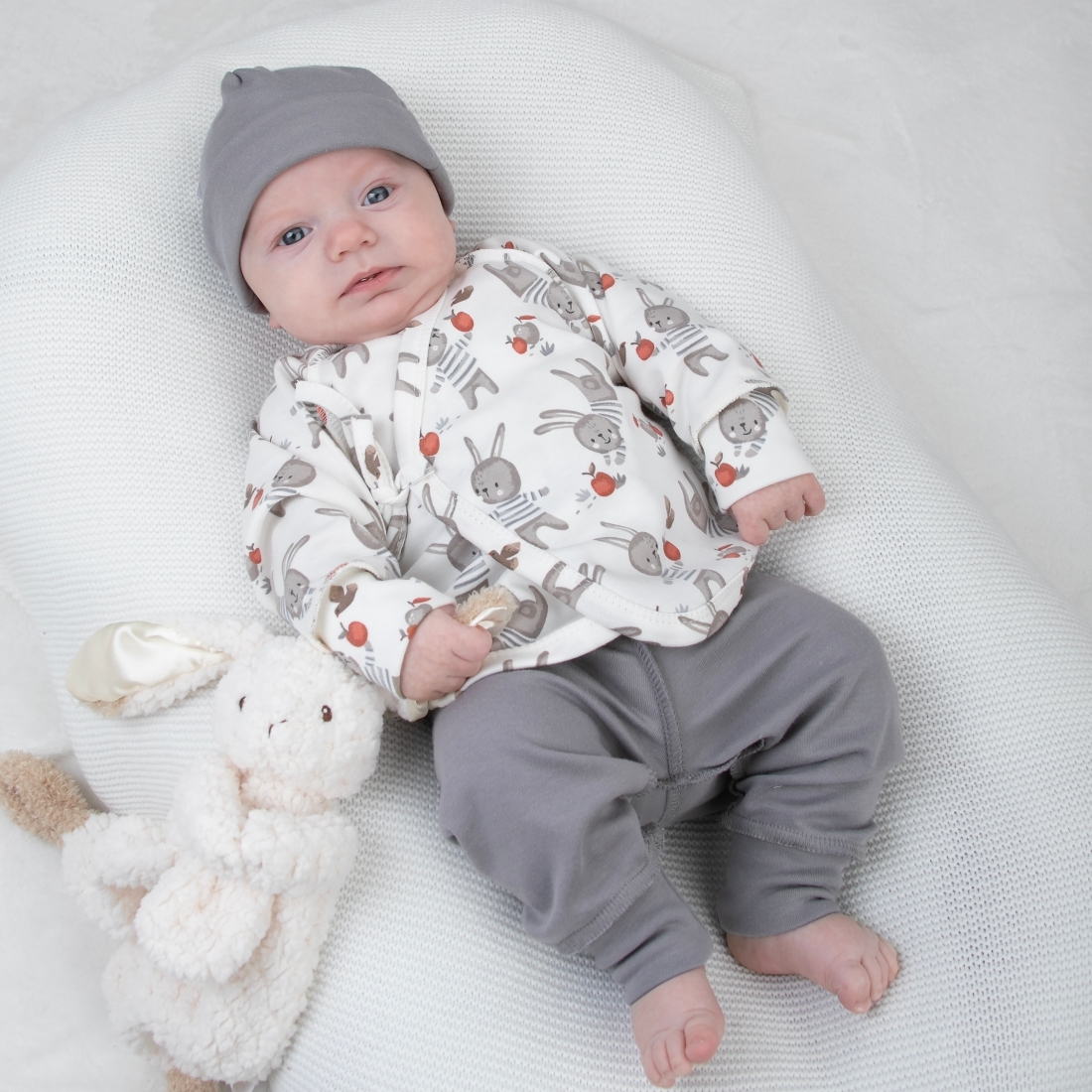 Комплект 3 предмета "Яблочки-5", зайчики